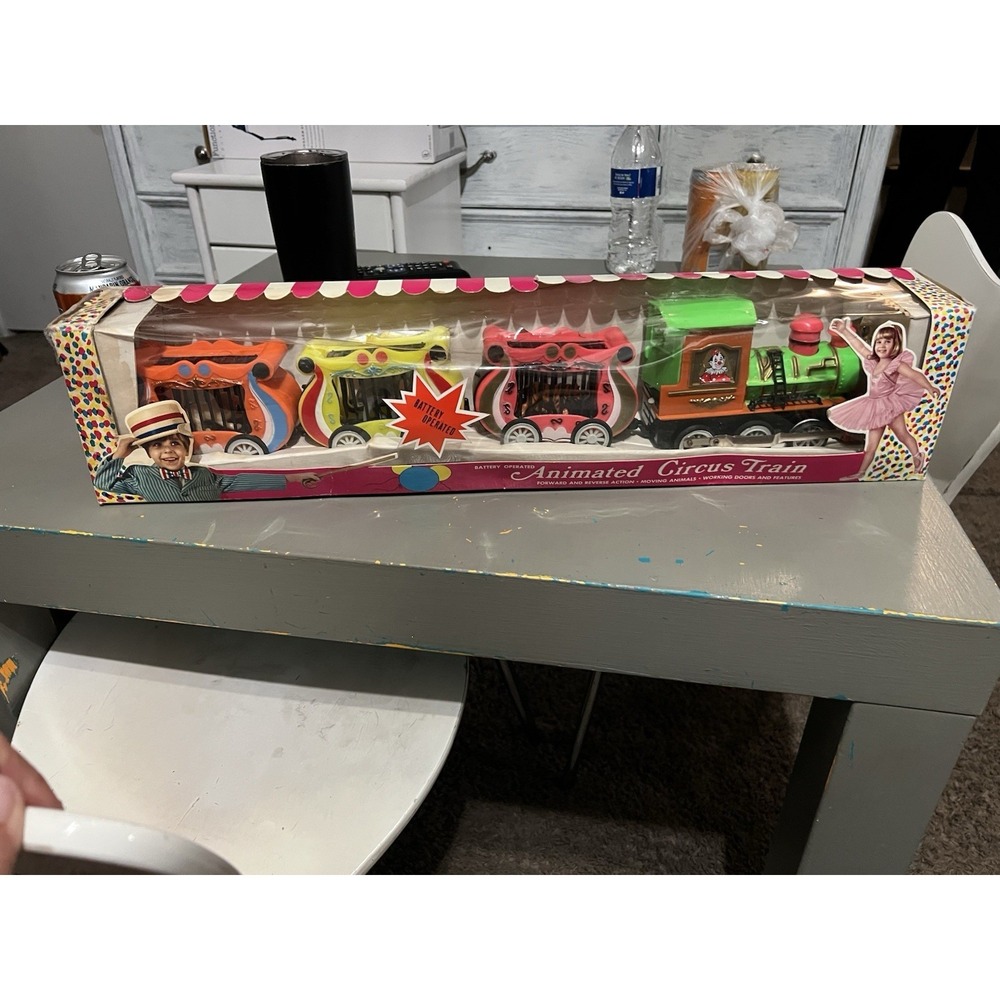 Vintage Animated Circus Train